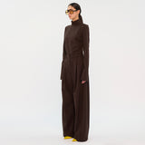 BILLIE WOOL TROUSERS // BROWN