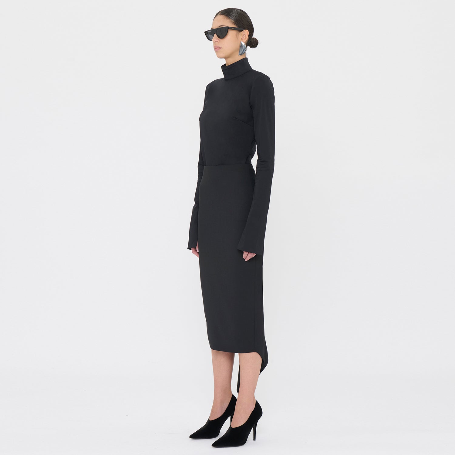 BREE WOOL SKIRT // BLACK