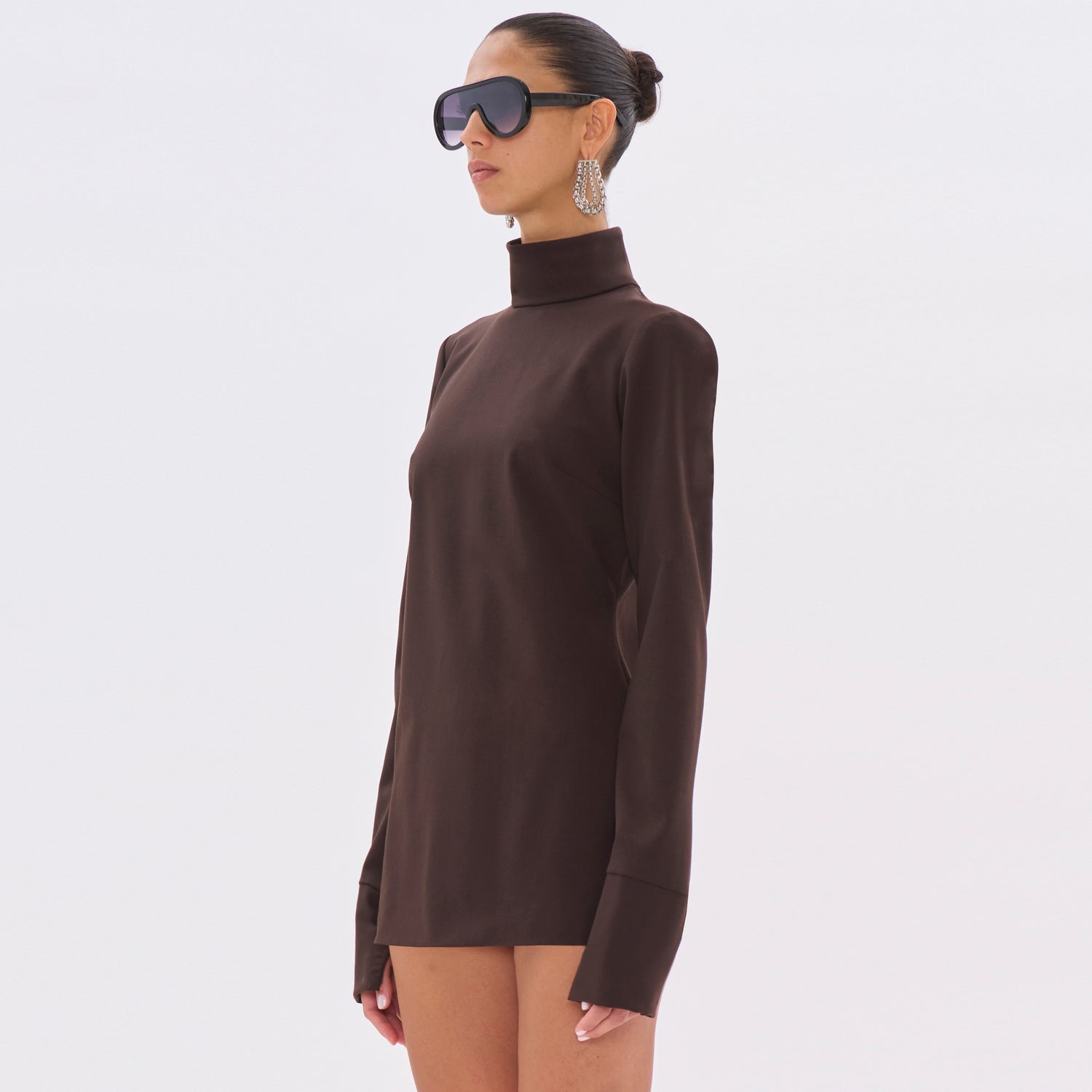CLIO WOOL TOP // BROWN