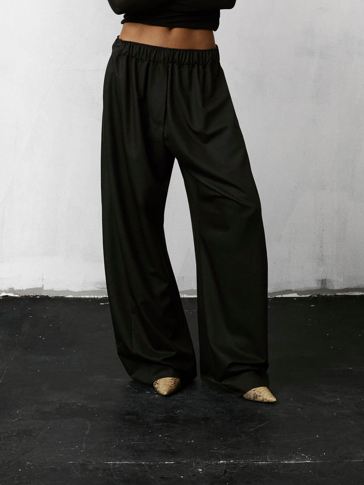 DORA WOOL TROUSERS // BLACK