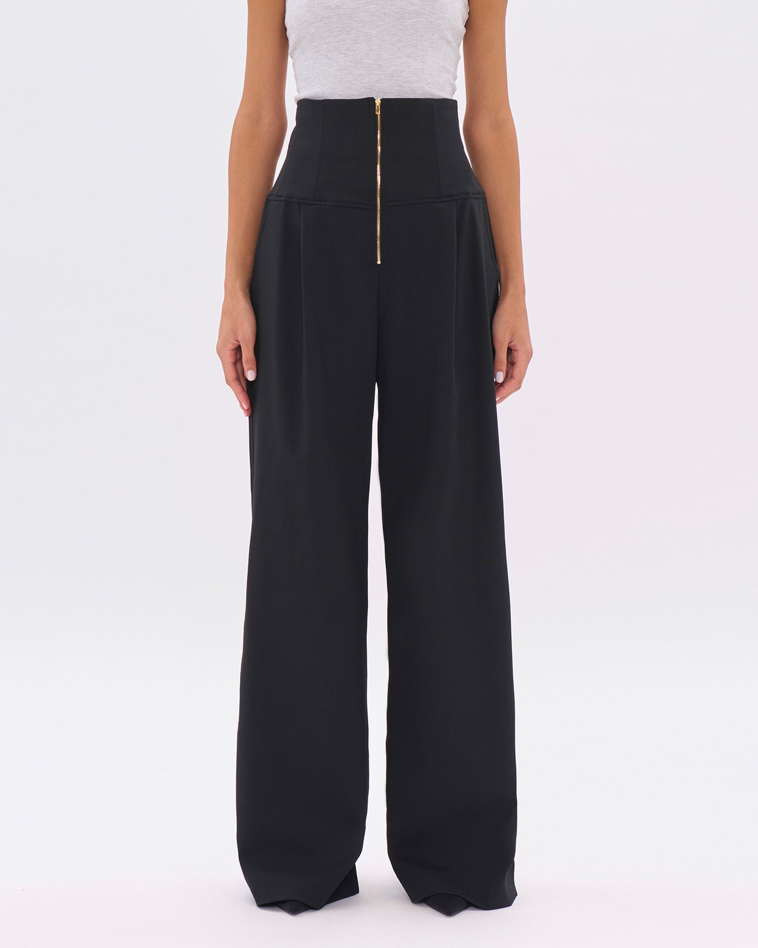 CLOE WOOL TROUSERS // BLACK