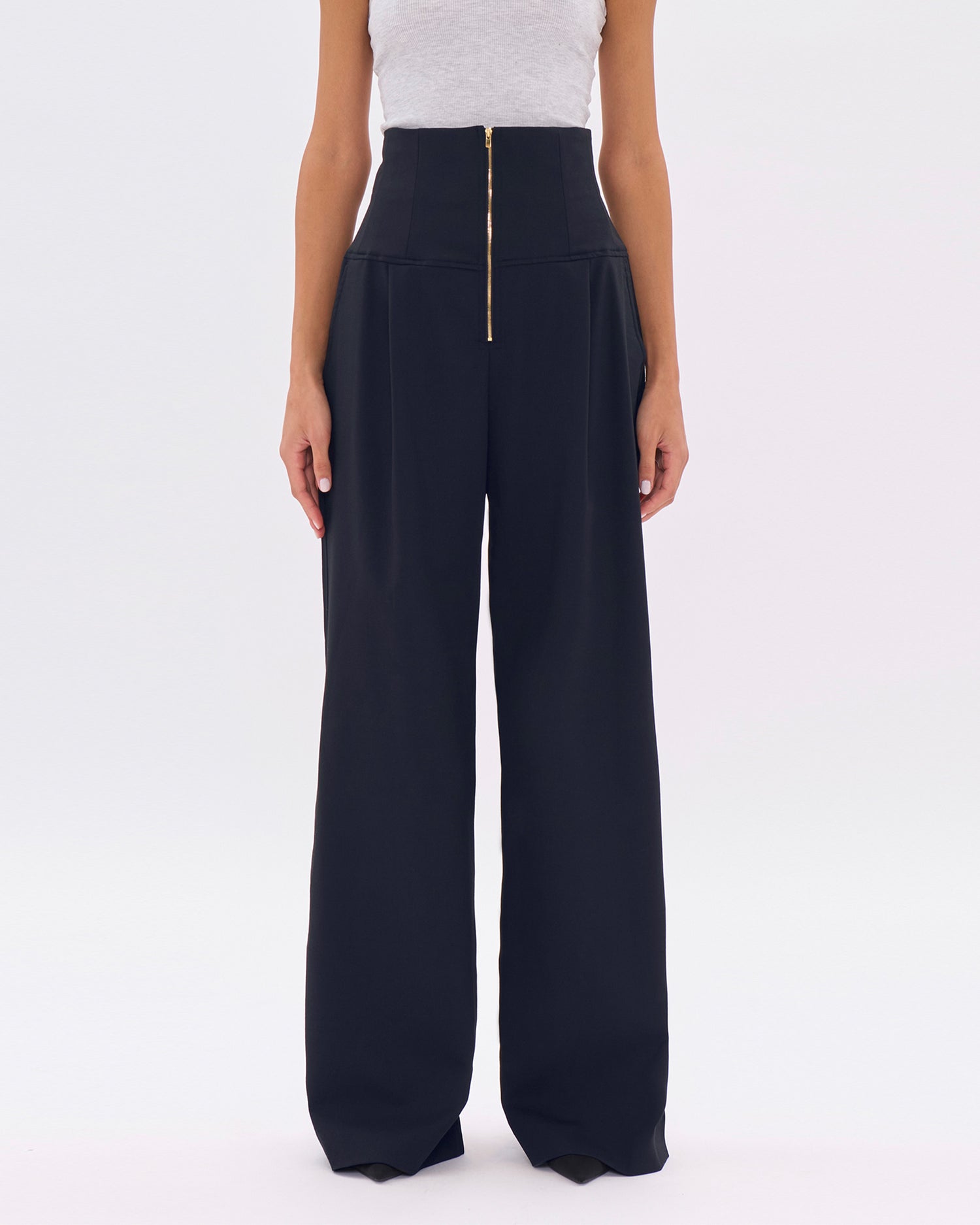 CLOE WOOL TROUSERS // NIGHT BLUE