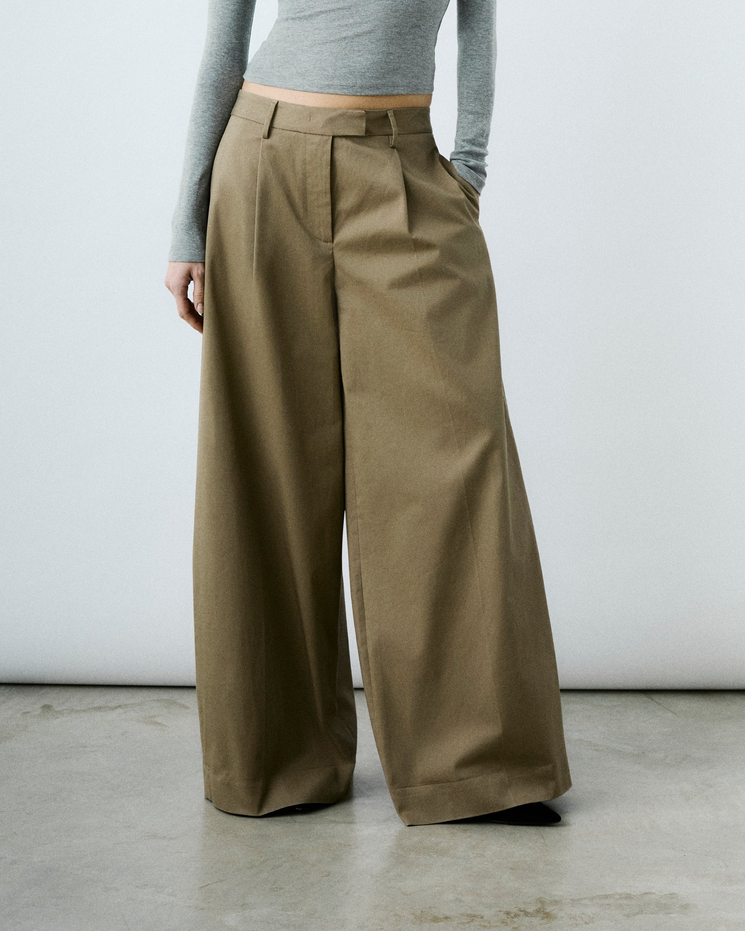 DEVA GABARDINE TROUSERS // COGNAC