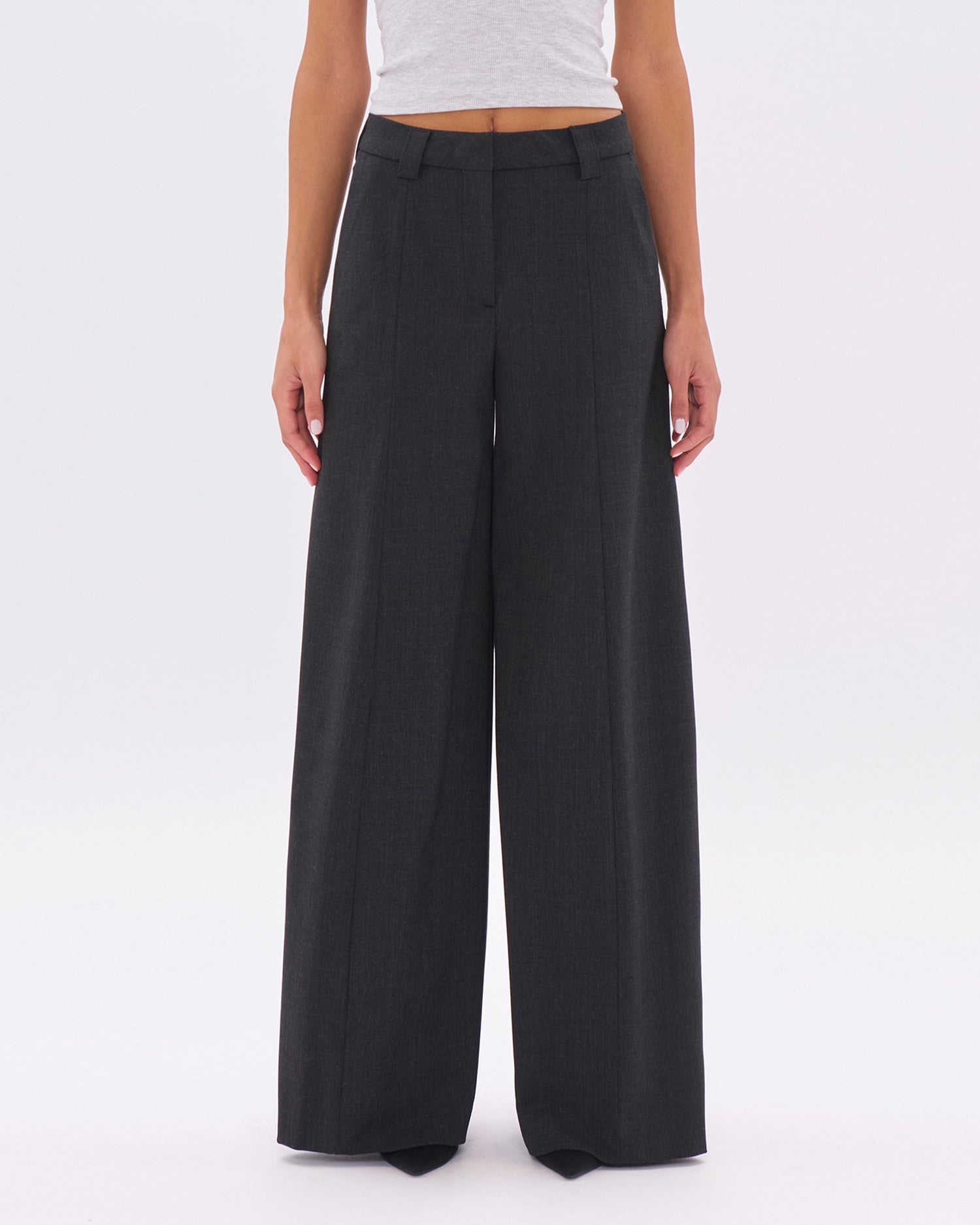 ALMA WOOL TROUSERS // BLACKBOARD