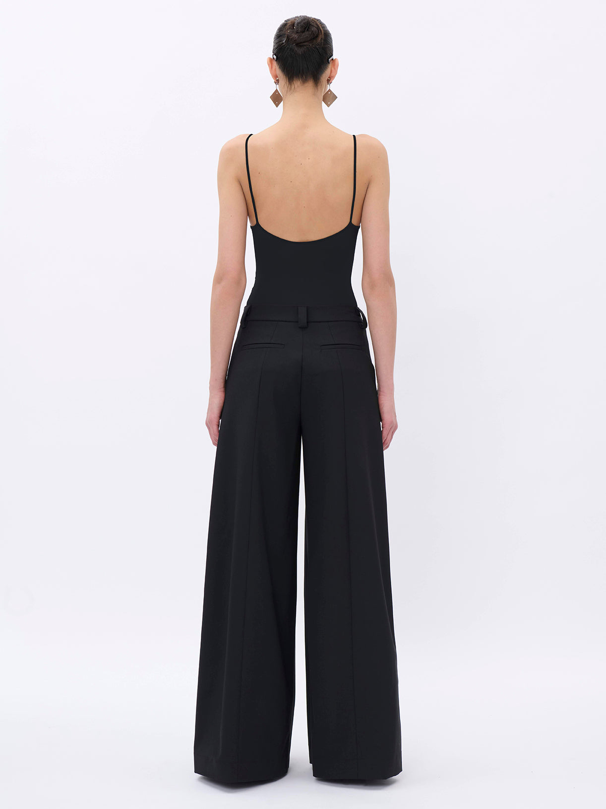 ALMA BLACK - WOOL TROUSERS