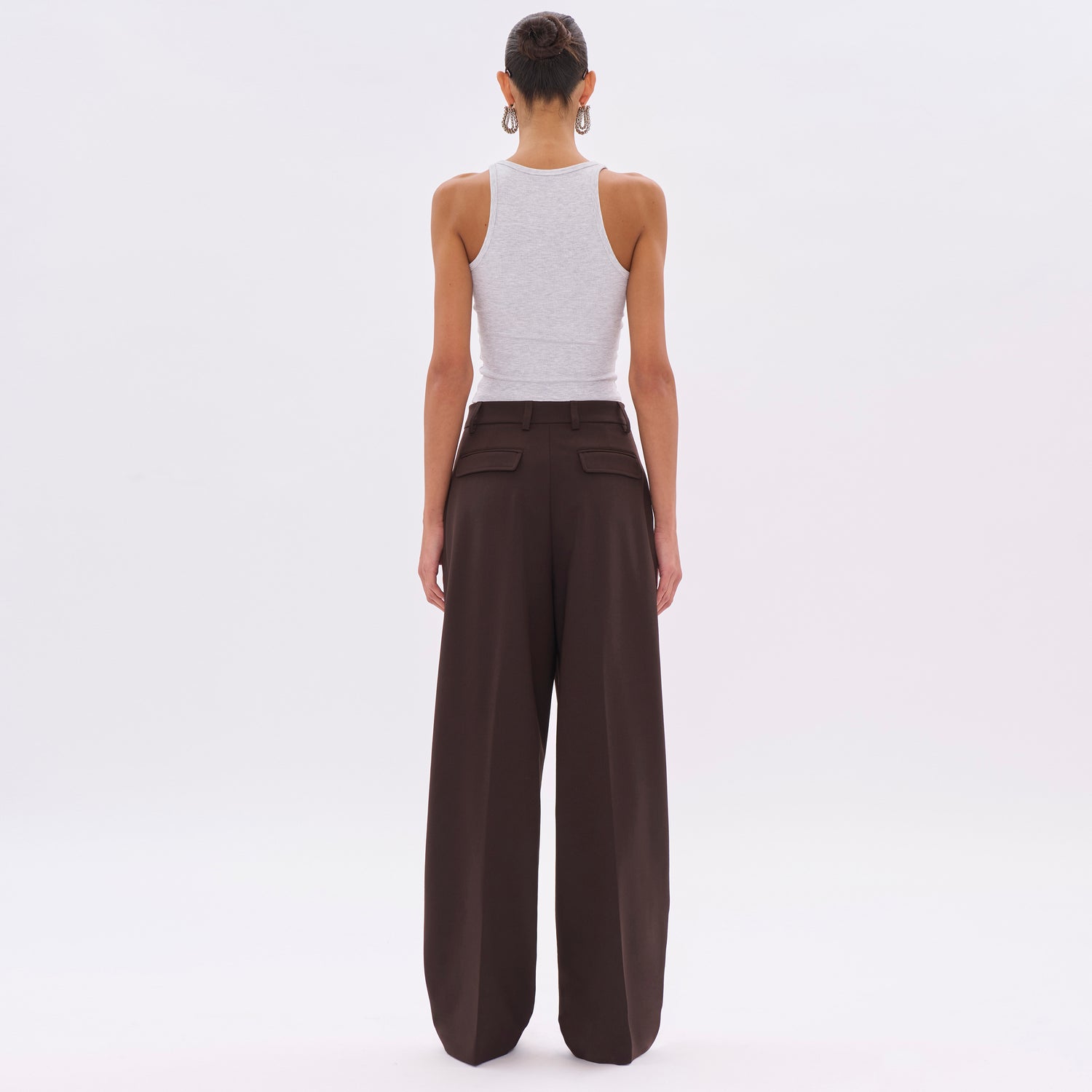 AXEL WOOL TROUSERS // BROWN