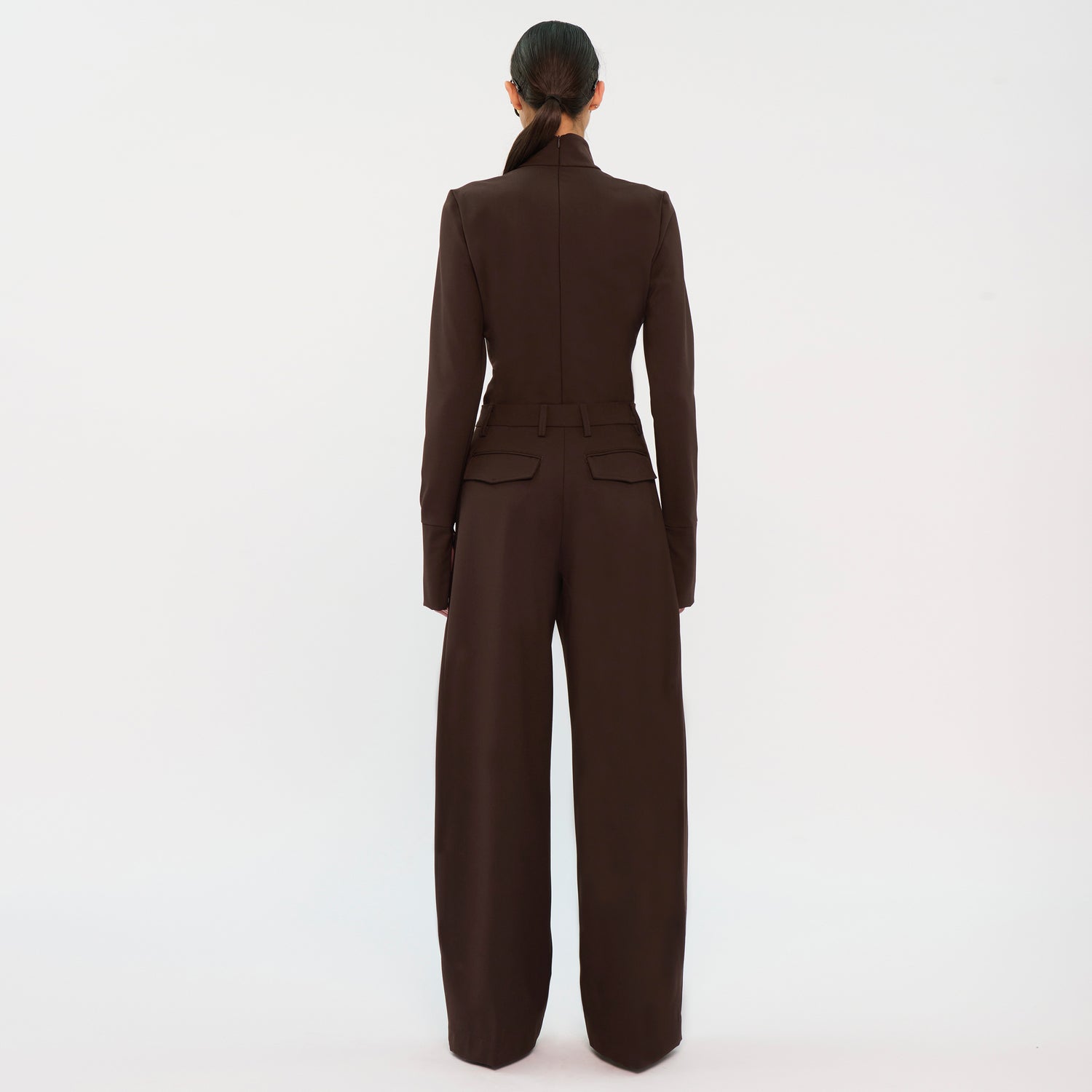 BILLIE WOOL TROUSERS // BROWN