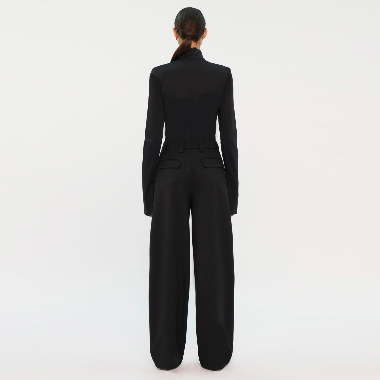 CARA WOOL TROUSERS // BLACK