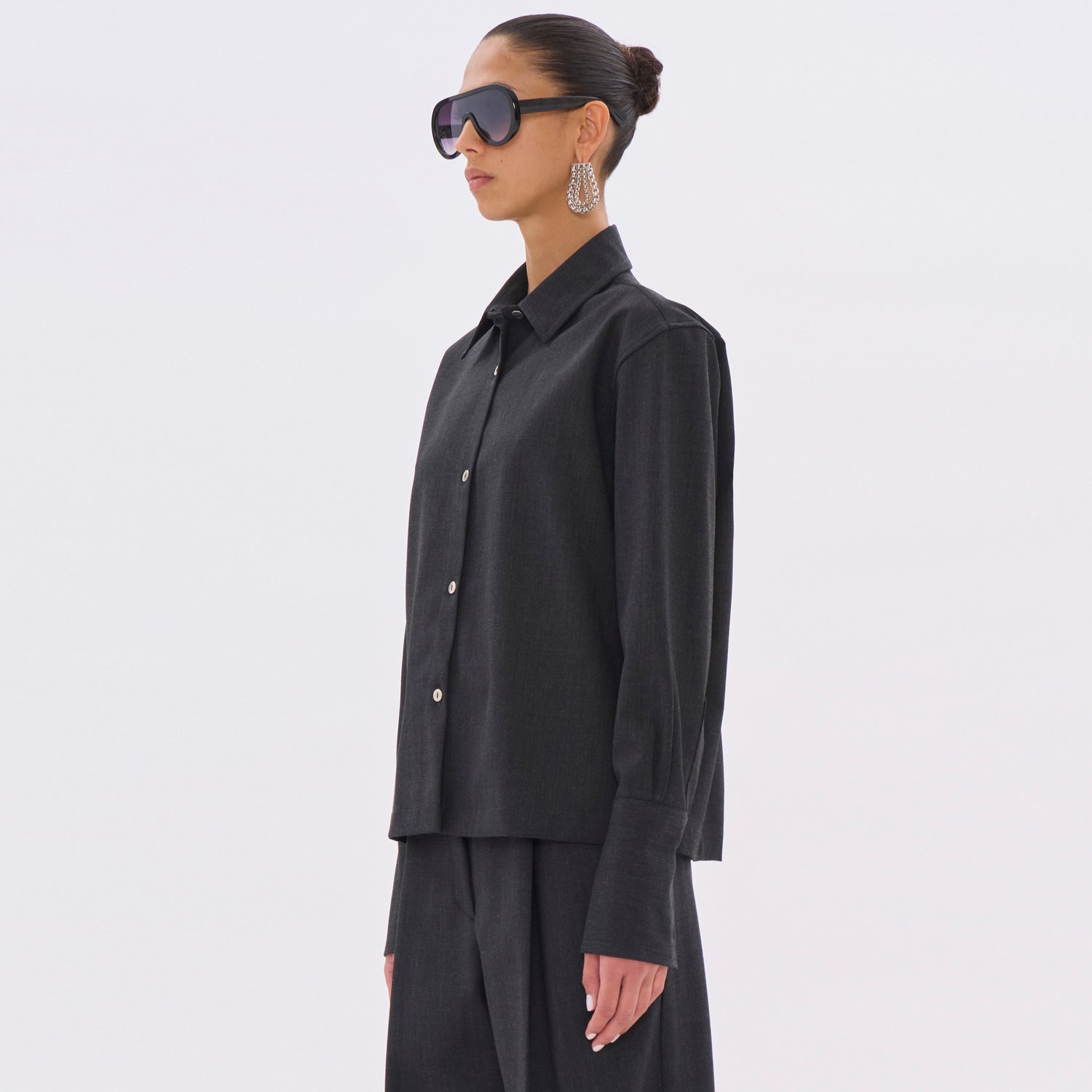 CODIE WOOL SHIRT // BLACKBOARD