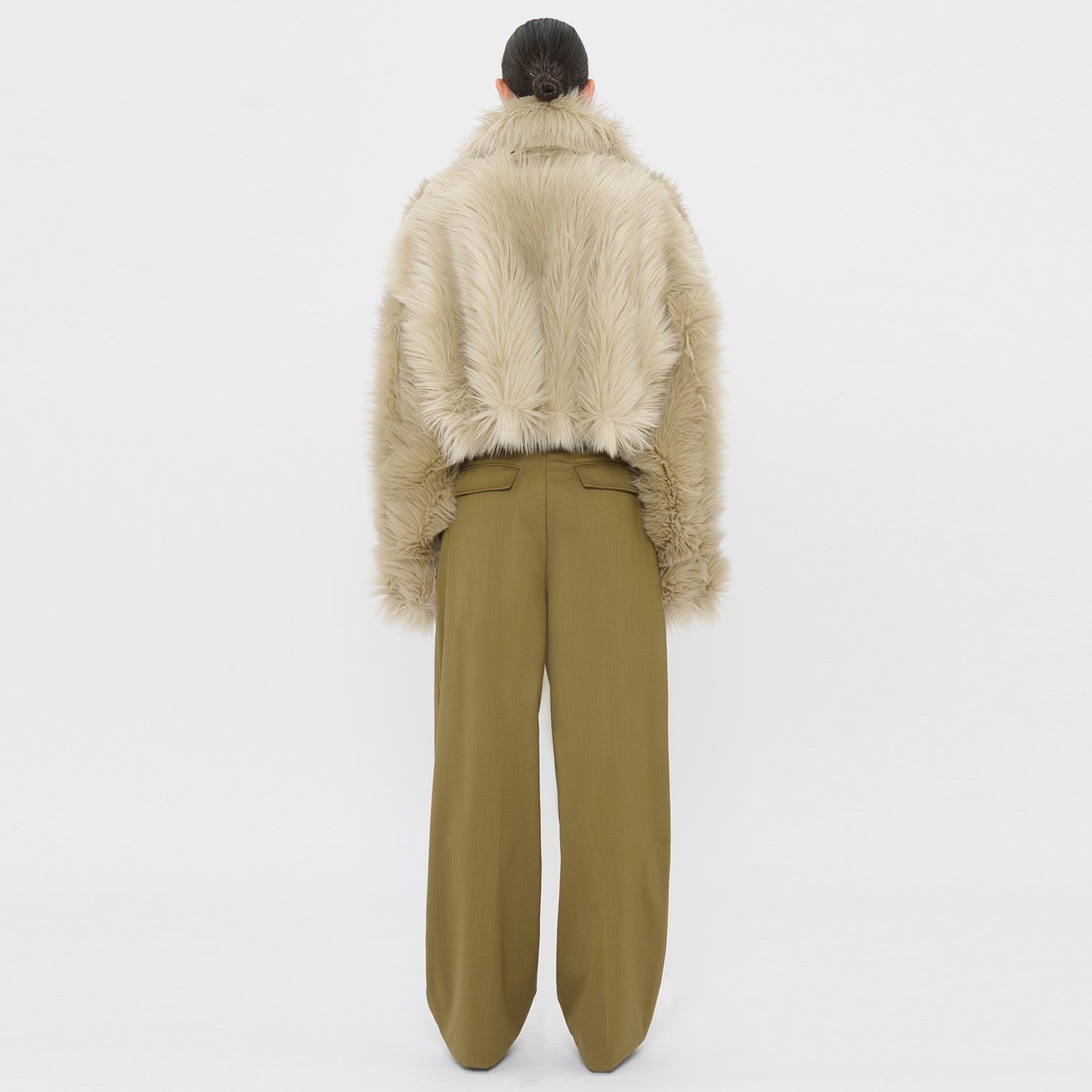 CODY ECO FUR JACKET // WHITE ICE