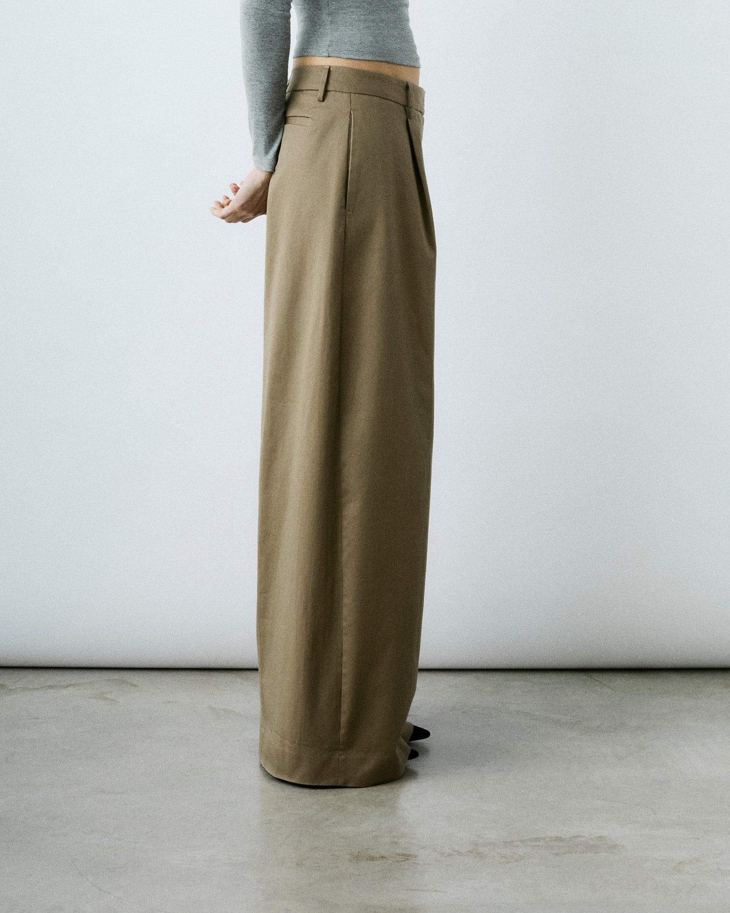 DEVA GABARDINE TROUSERS // COGNAC