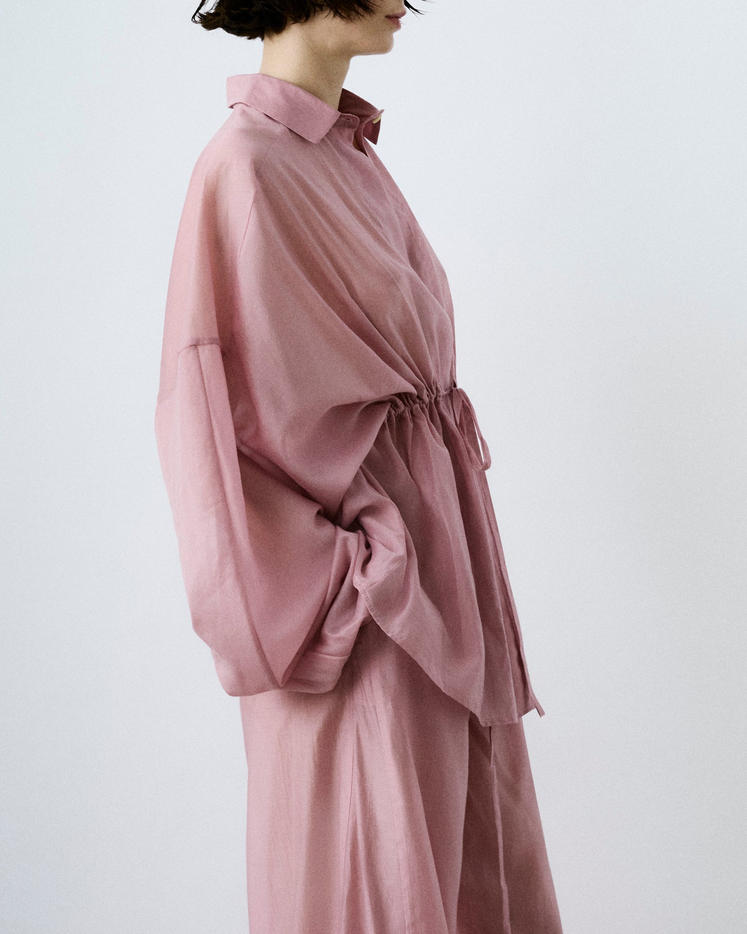 DALIDA LIGHT MUSLIN SHIRT // ANTIQUE PINK