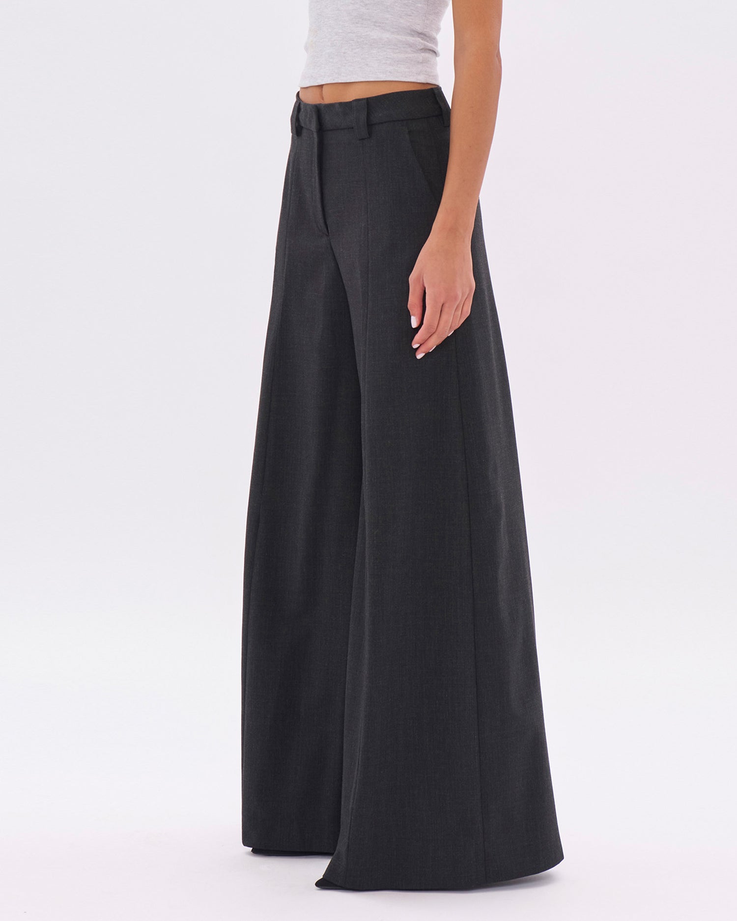 ALMA WOOL TROUSERS // BLACKBOARD