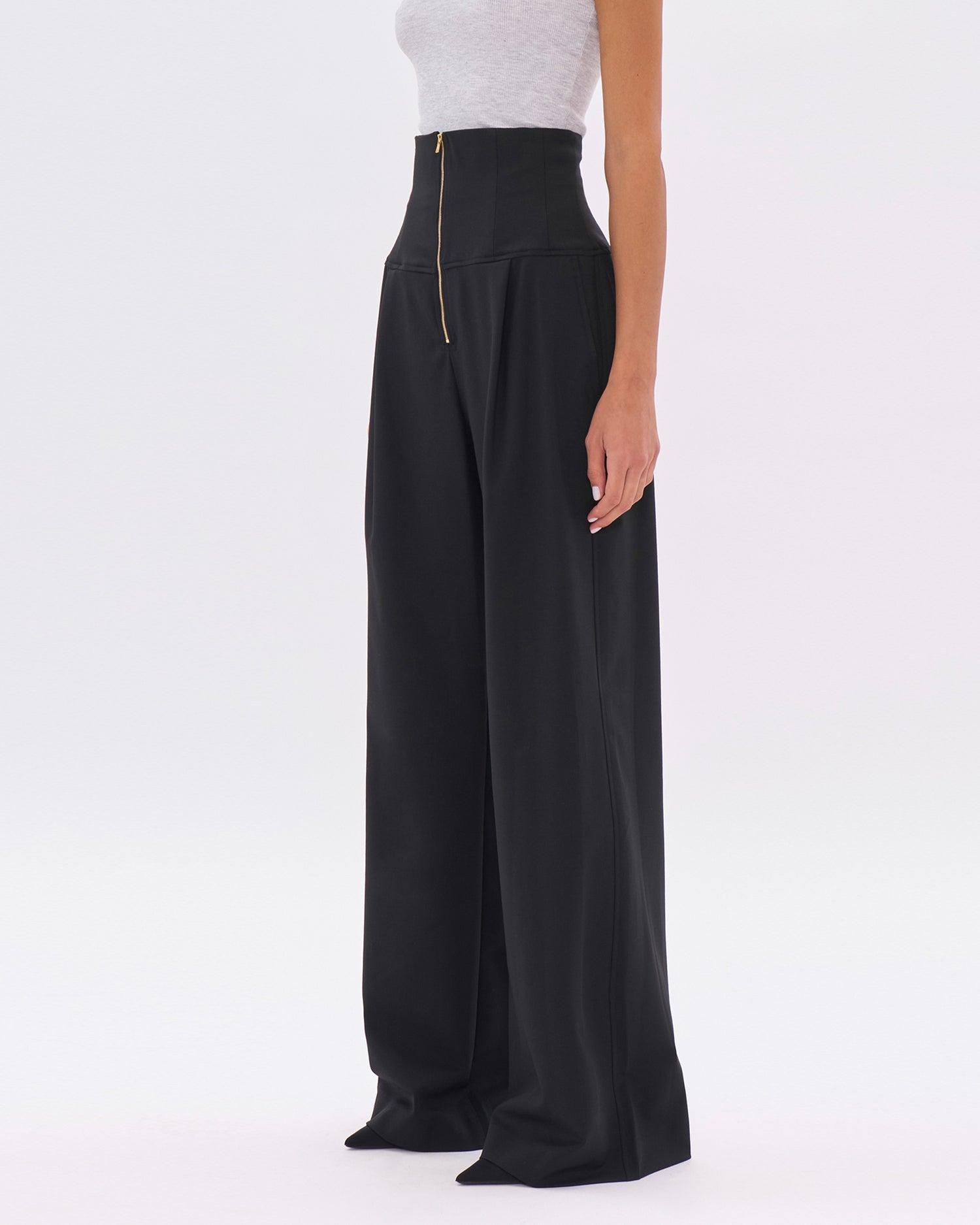 CLOE WOOL TROUSERS // BLACK
