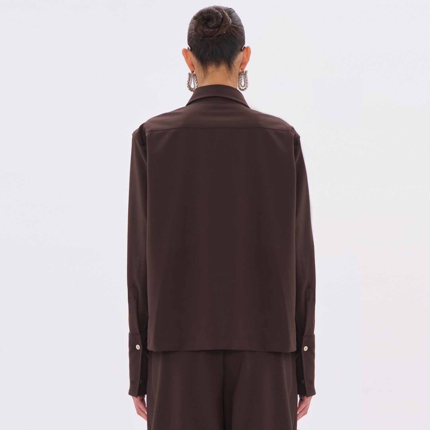CODIE WOOL SHIRT // BROWN