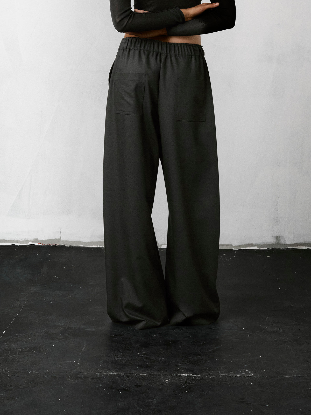DORA WOOL TROUSERS // GREY MELANGE