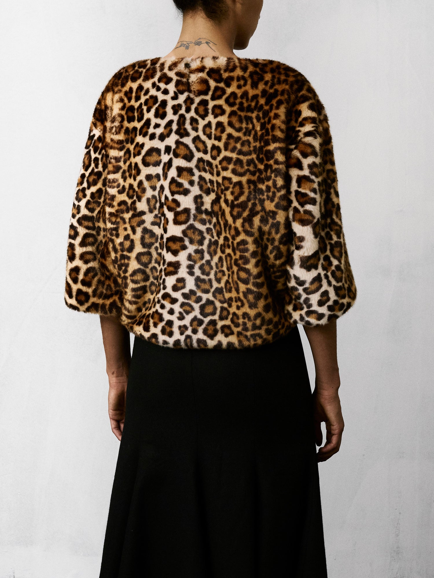 DULCE ECOFUR TOP  // LEOPARD