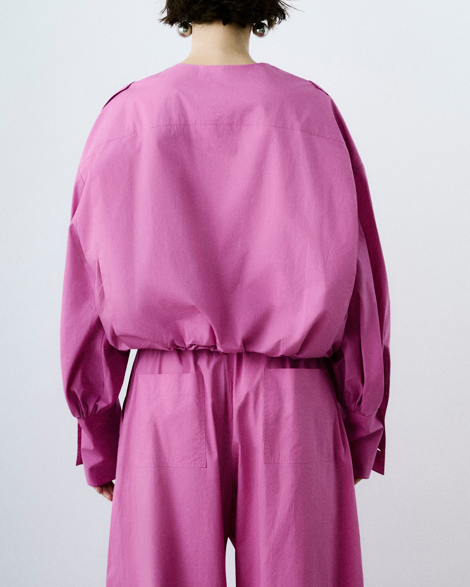 DIANA POPLIN SHIRT // FUXIA