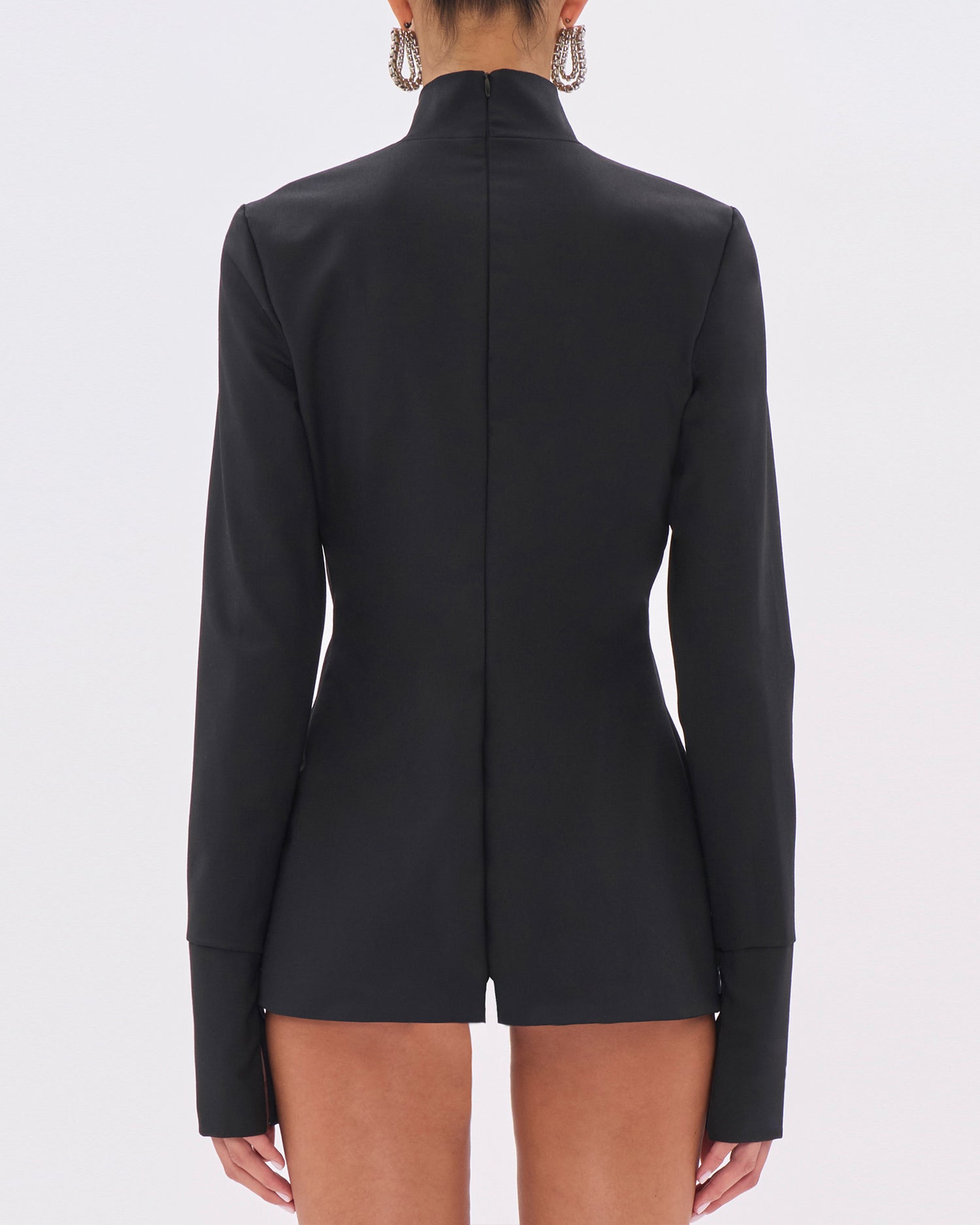 CLIO WOOL TOP // BLACK