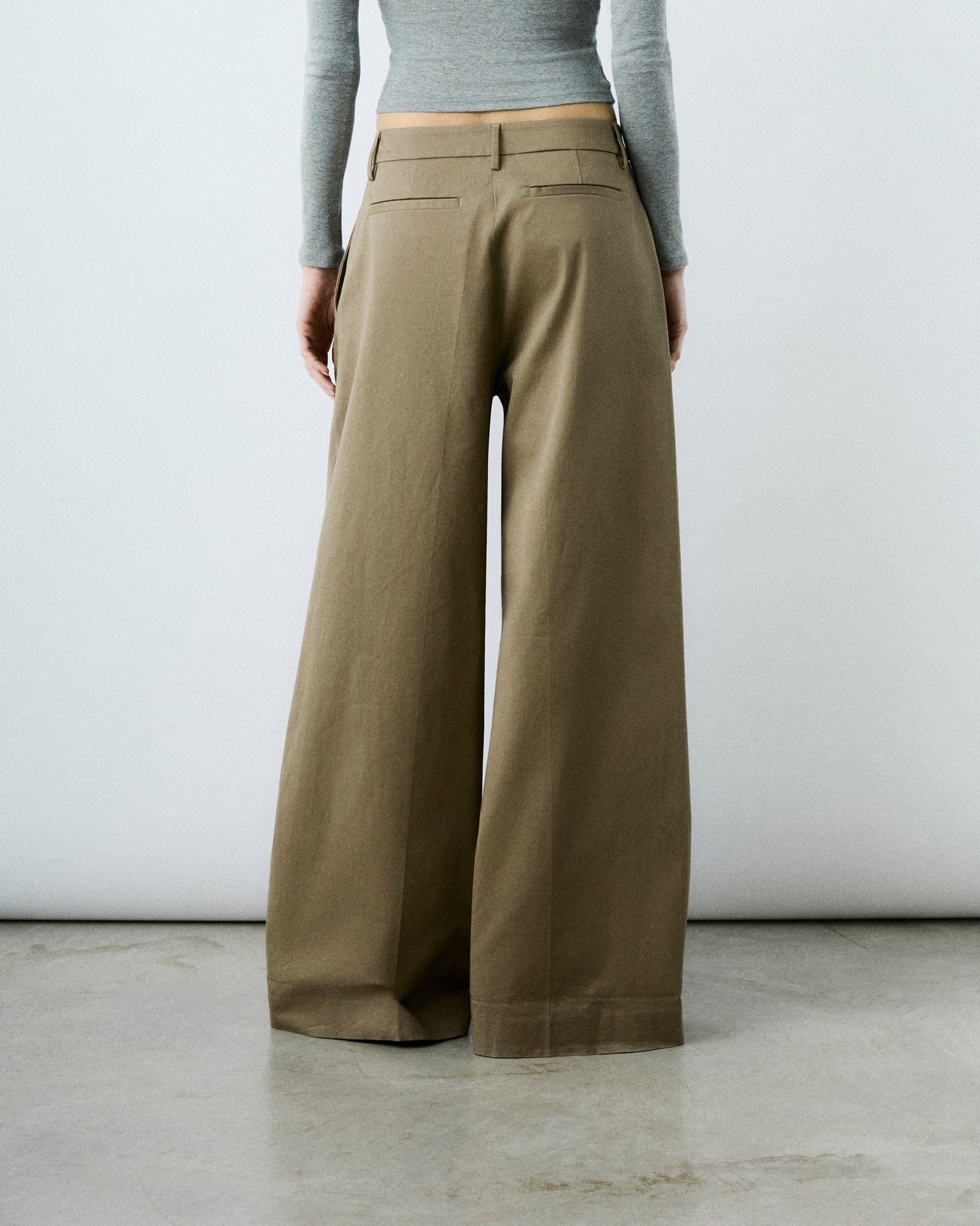 DEVA GABARDINE TROUSERS // COGNAC