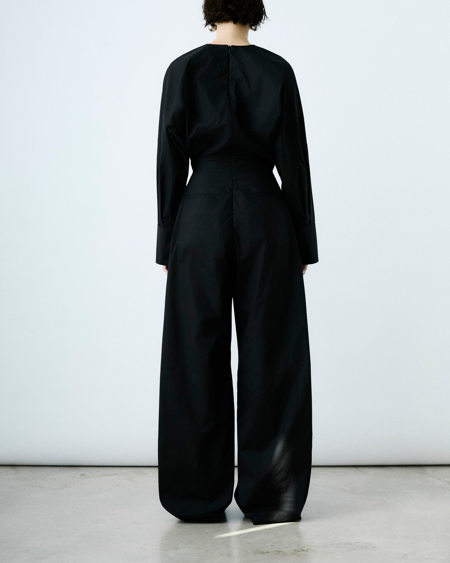 DREW POPLIN JUMPSUIT // BLACK