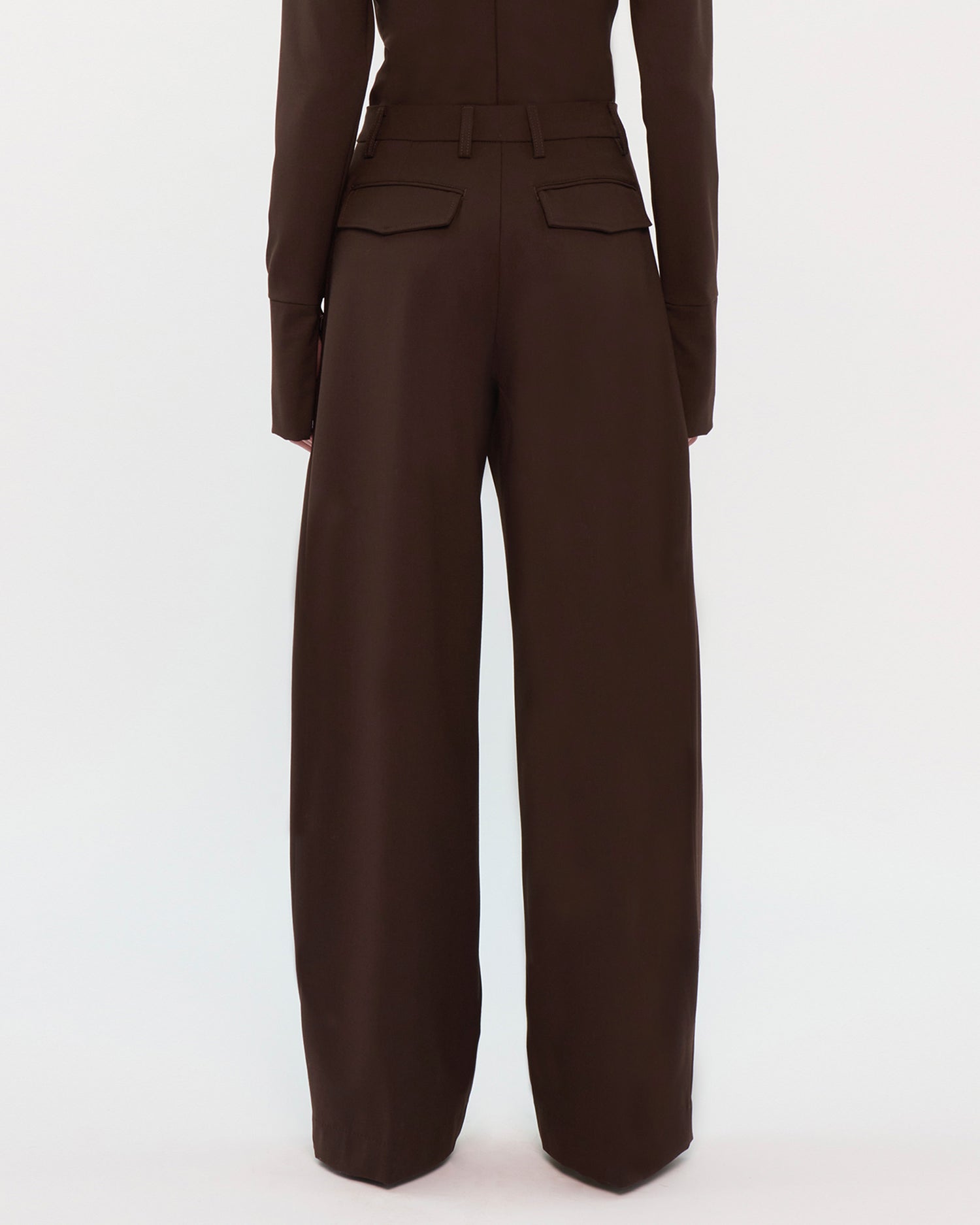 BILLIE WOOL TROUSERS // BROWN