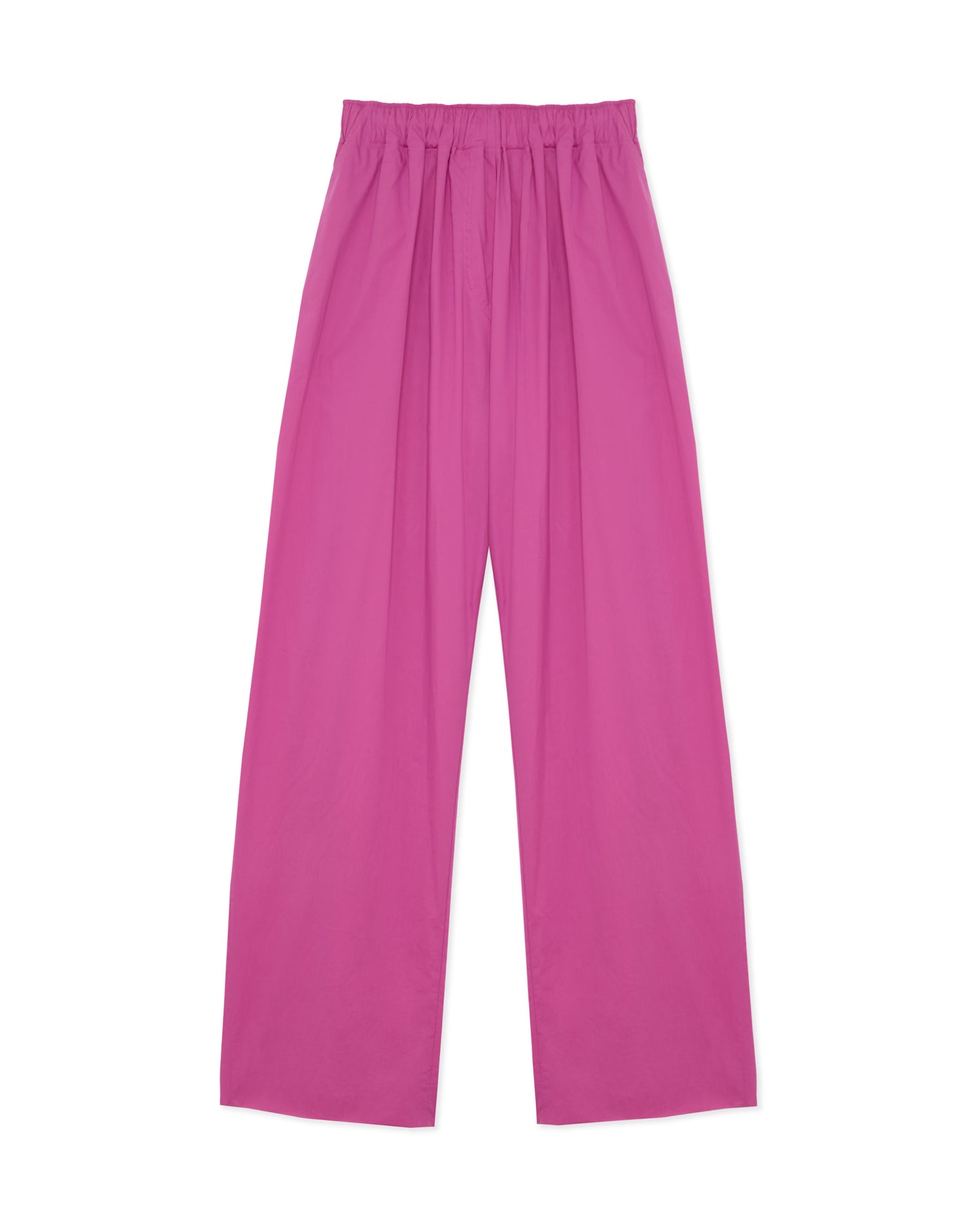 DORA POPLIN TROUSERS // FUXIA