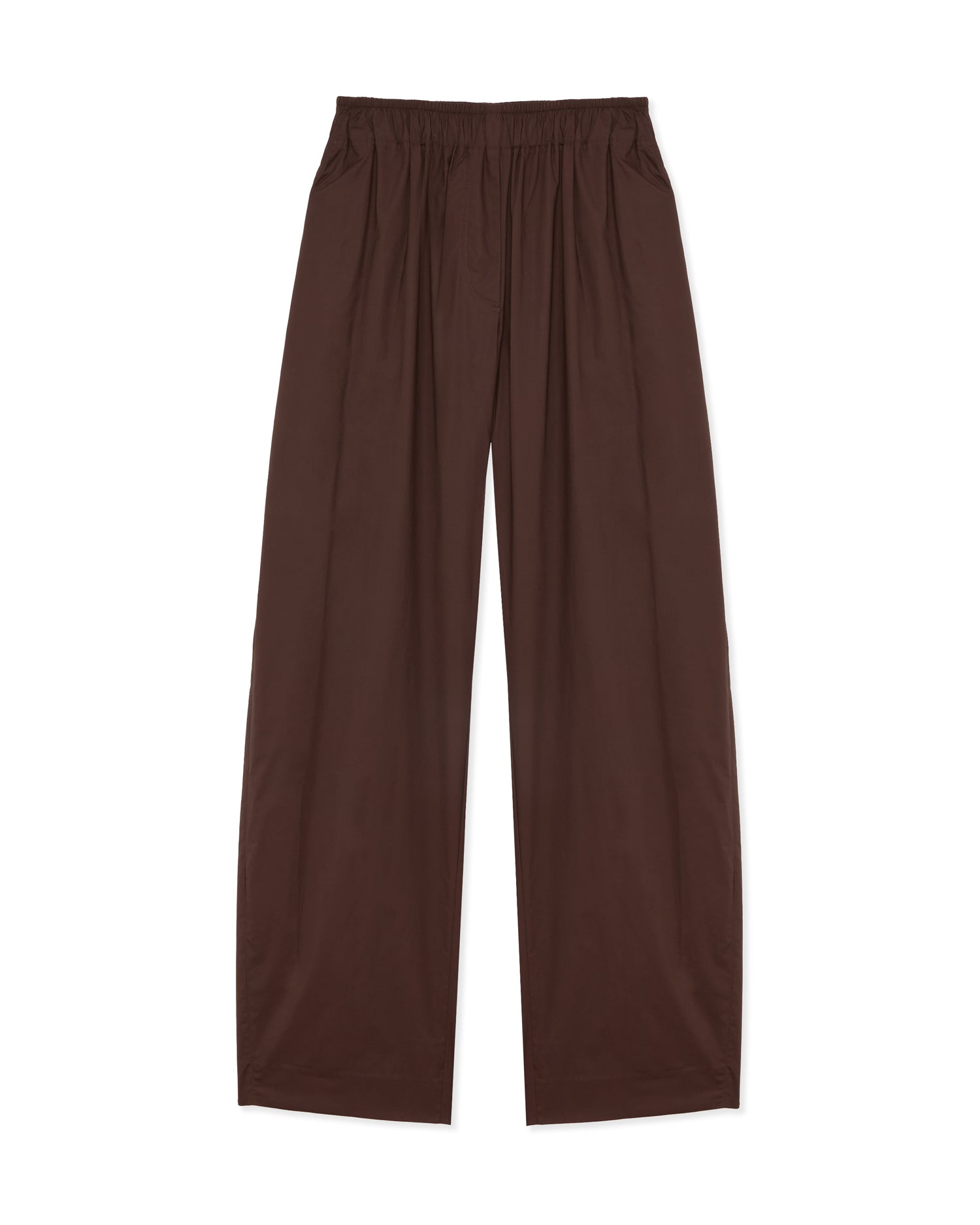 DORA POPLIN TROUSERS // BROWN