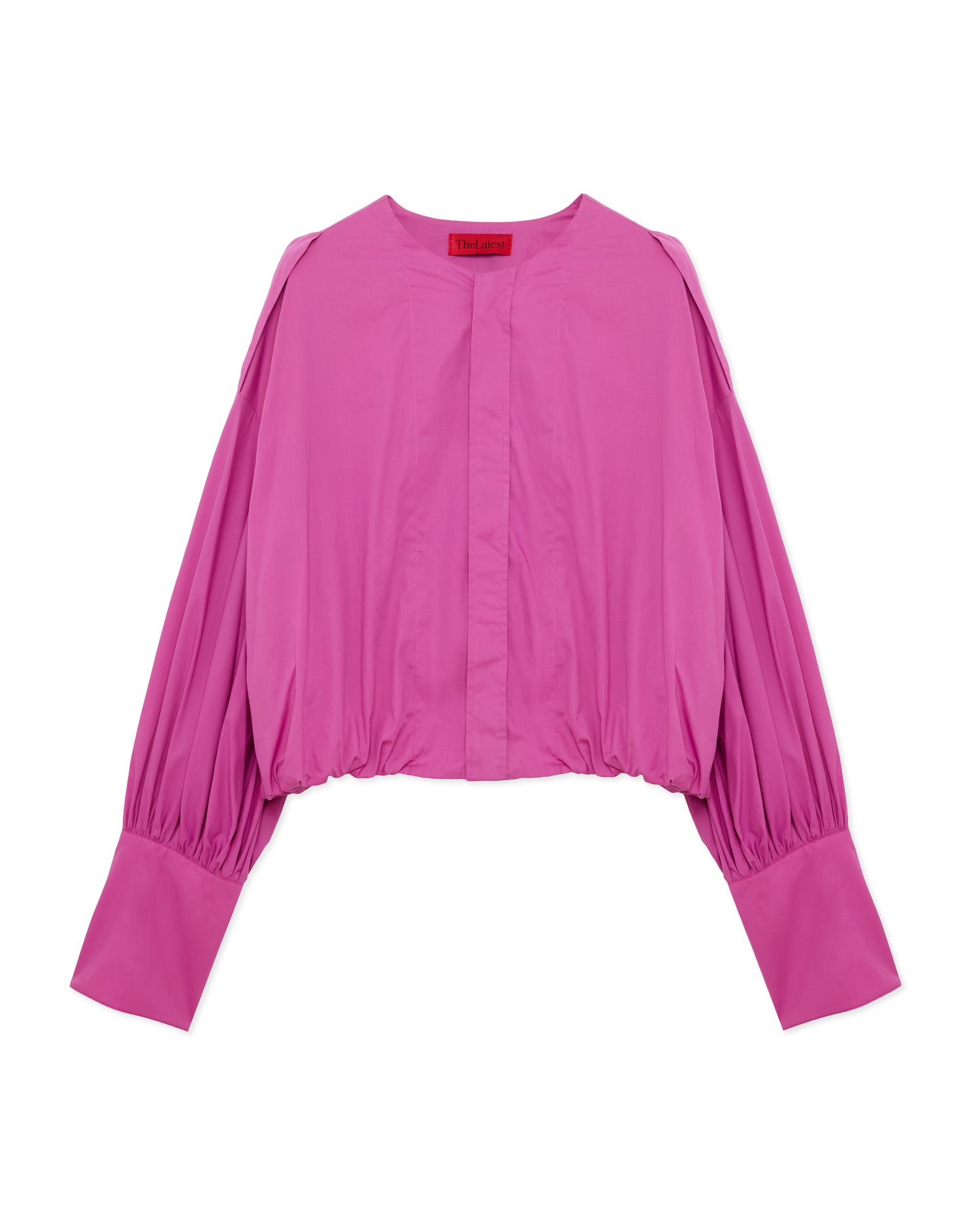 DIANA POPLIN SHIRT // FUXIA