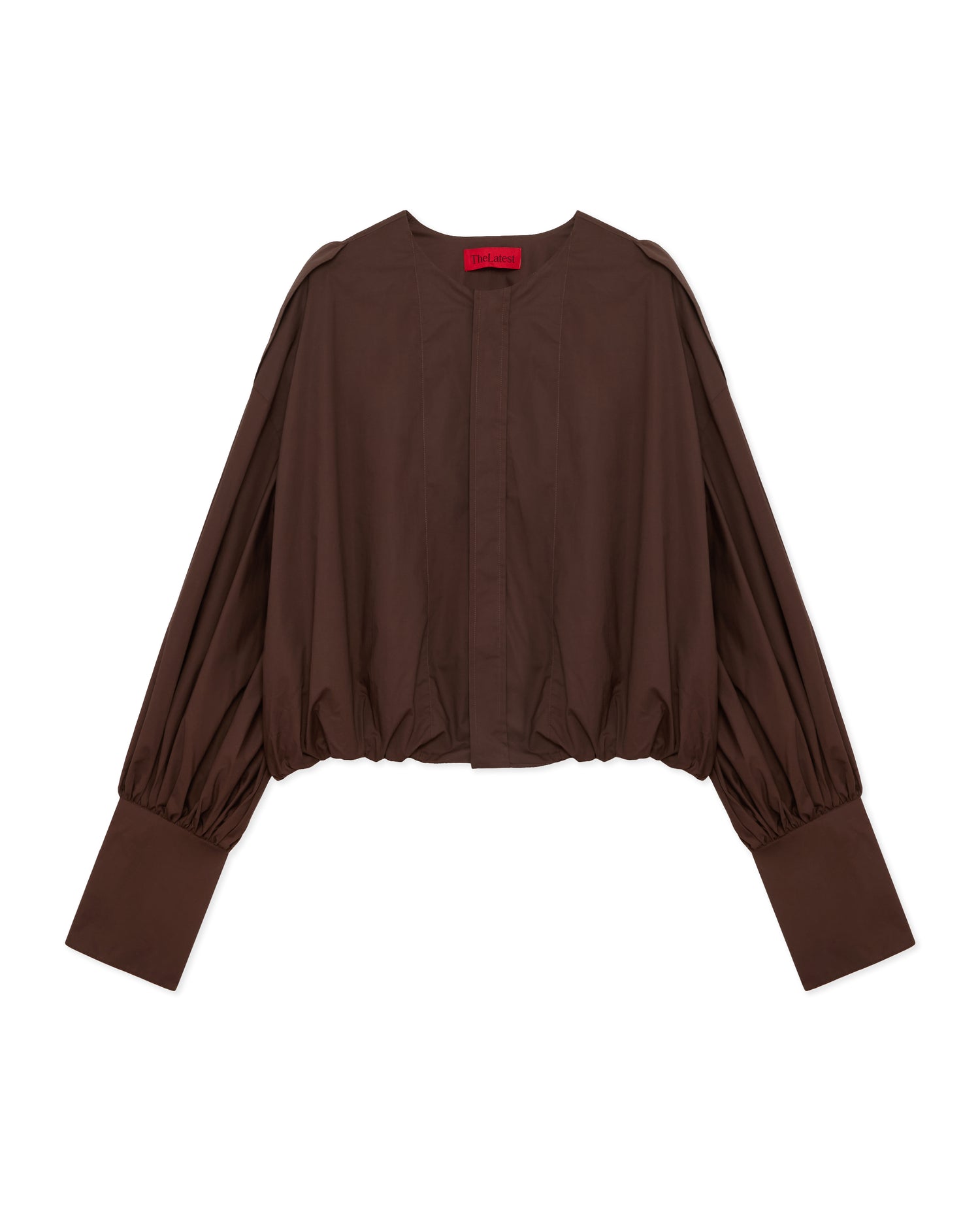 DIANA POPLIN SHIRT // BROWN