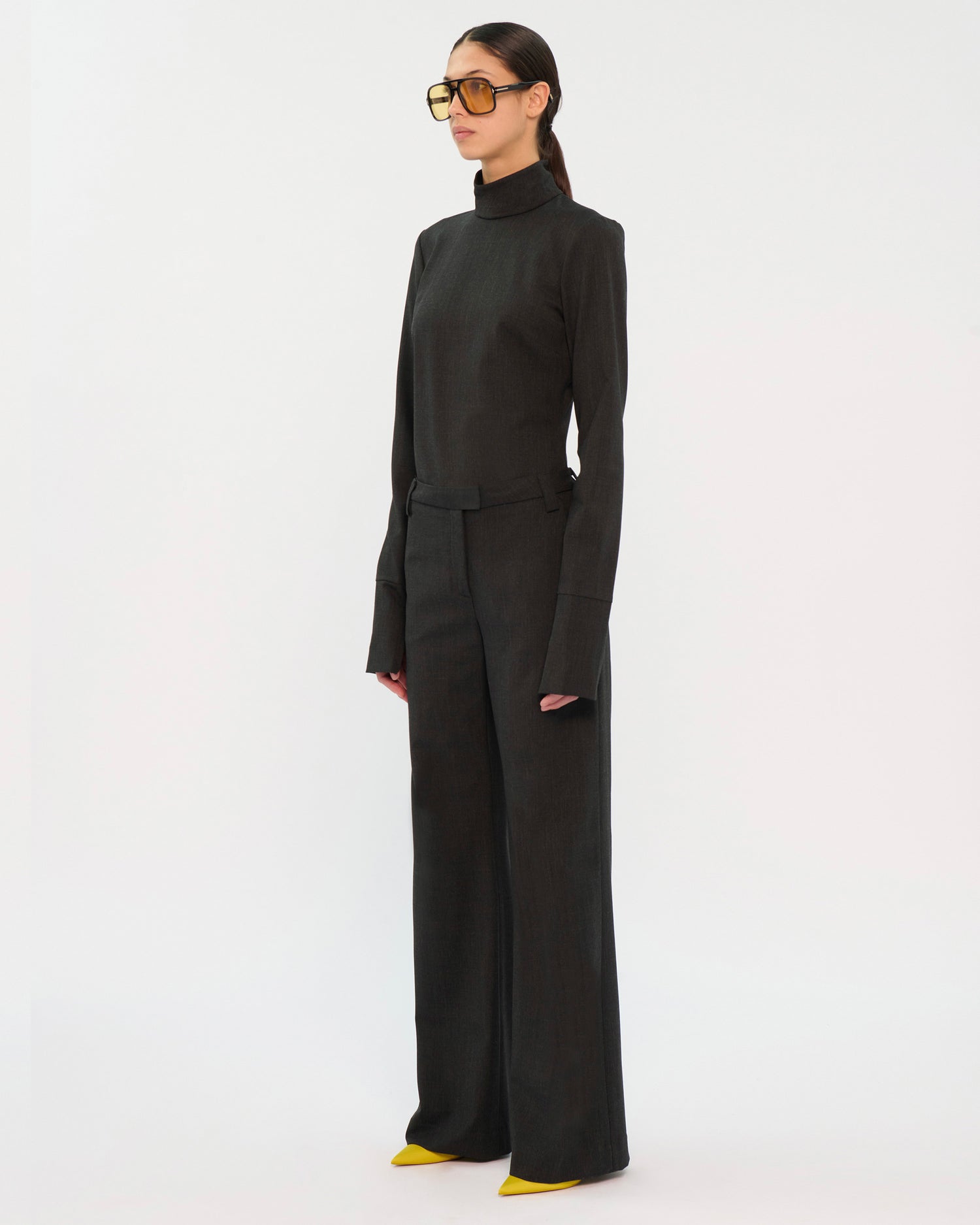 ALEK WOOL TROUSERS // BLACKBOARD