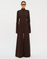 ALMA WOOL TROUSERS // BROWN