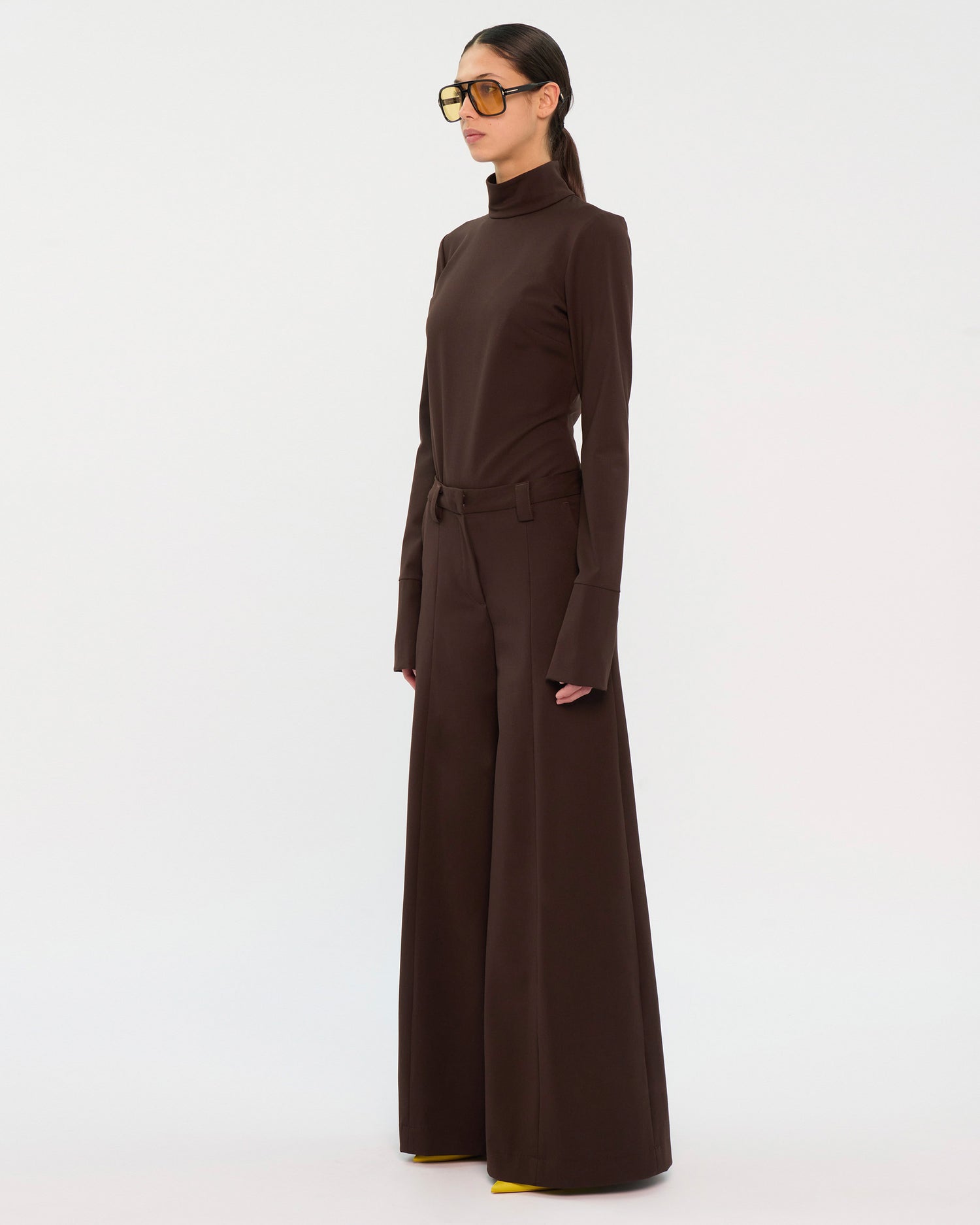 ALMA WOOL TROUSERS // BROWN