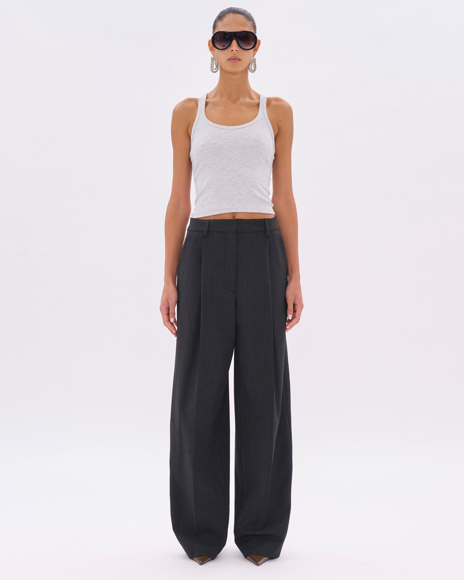 AXEL WOOL TROUSERS // BLACKBOARD