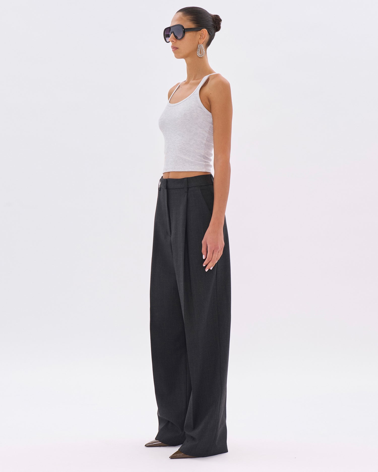 AXEL WOOL TROUSERS // BLACKBOARD