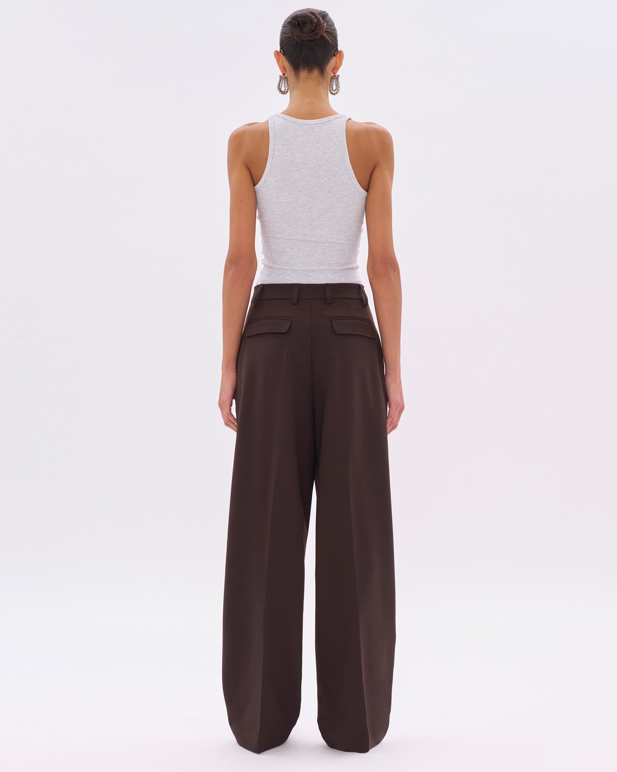 AXEL WOOL TROUSERS // BROWN – The Latest