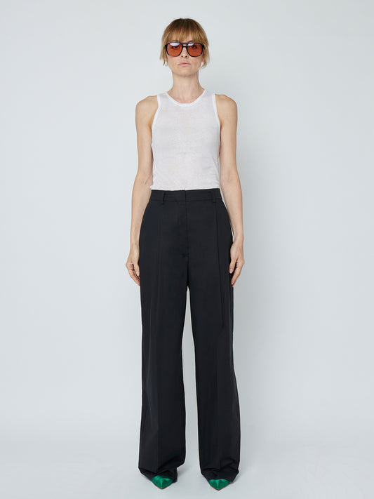 AXEL POPELINE BLACK - TROUSERS