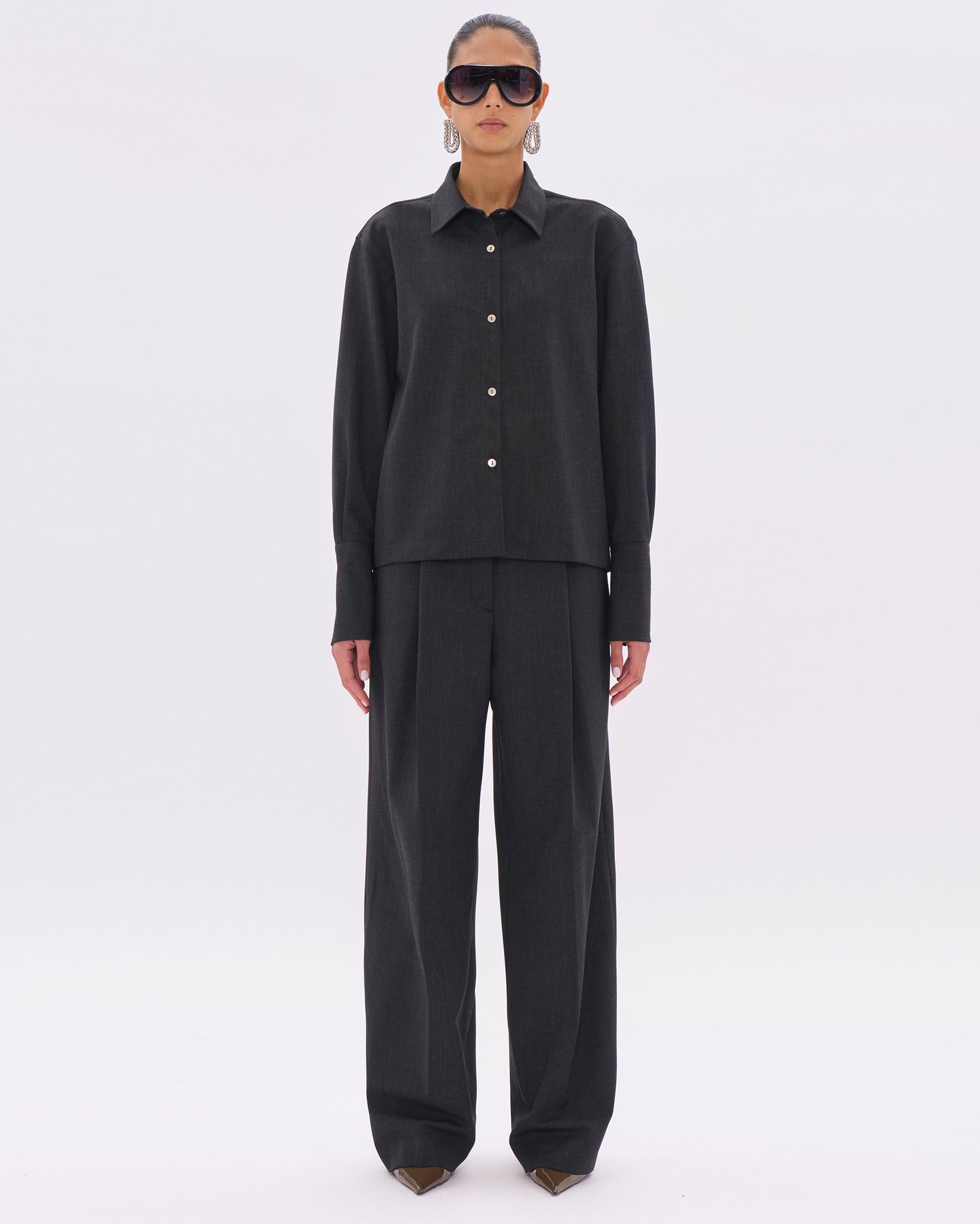 CODIE WOOL SHIRT // BLACKBOARD