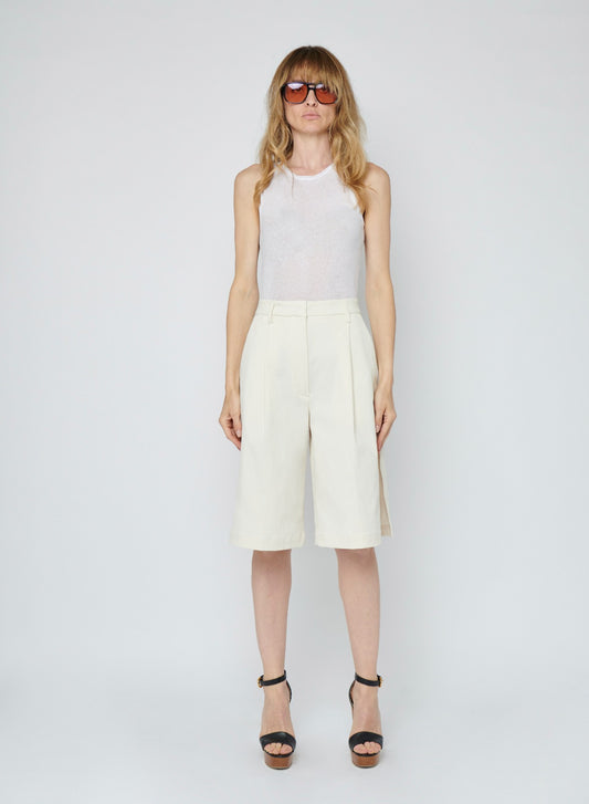 BRENDA OFF WHITE WHITE - BERMUDA