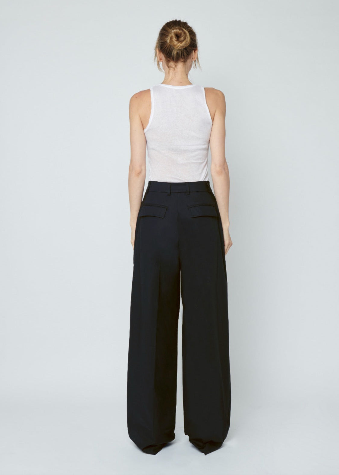 ボトムスその他 TheLatest Wide black Axel trousers AXEL COTTON BLACK - TROUSERS – The Latest