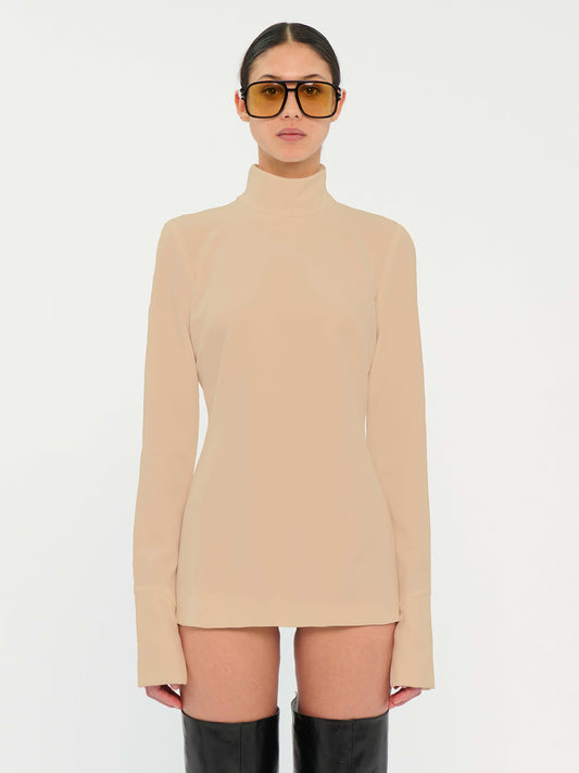 CLIO SAND - LIGHT POPELINE COTTON TOP